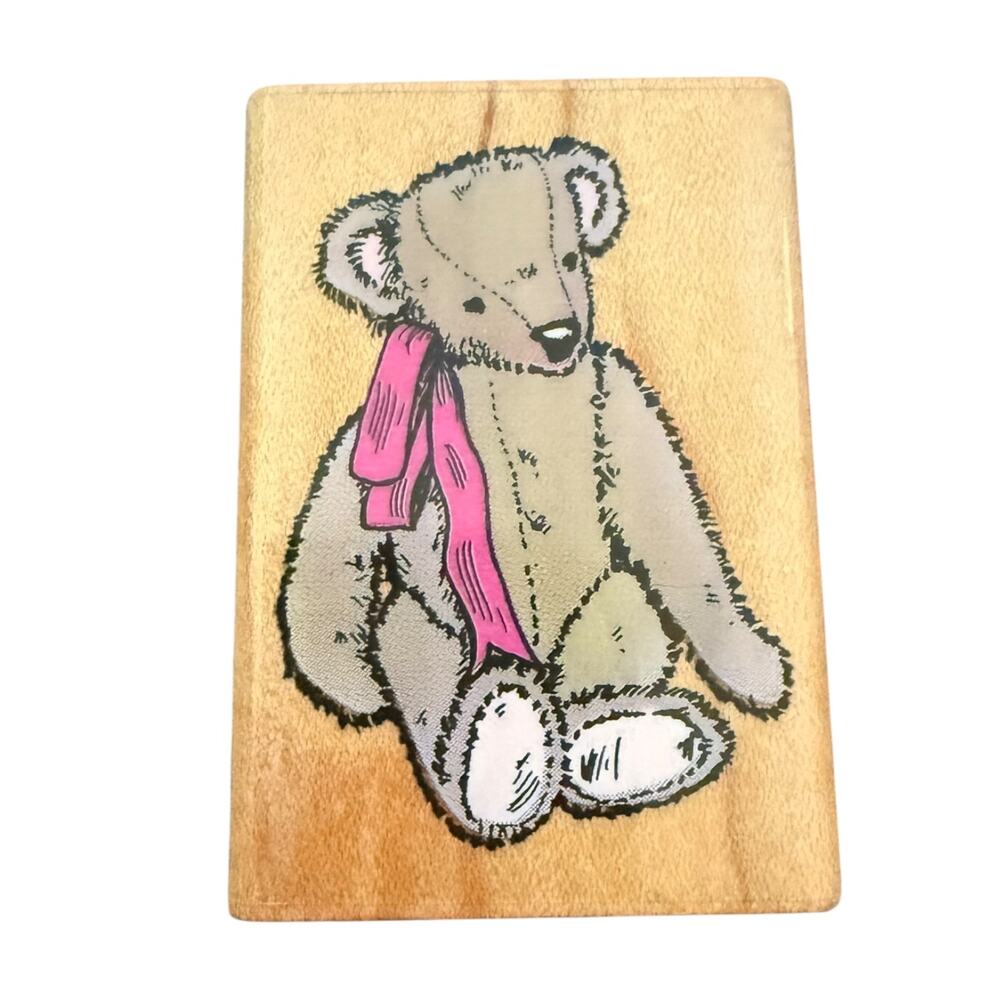 Comotion Old Fashioned Teddy Bear #703 1993 Rubber Stamp